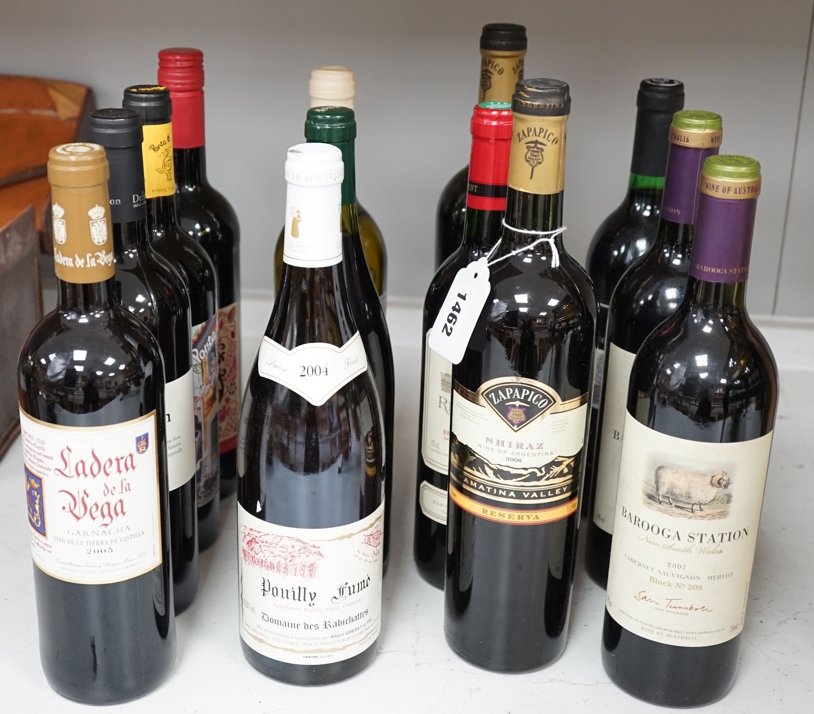 A quantity of various bottles of wine to include Barooga Station, merlot 2007 and Zapapico Shiraz 2006. Condition - fair, storage history unknown